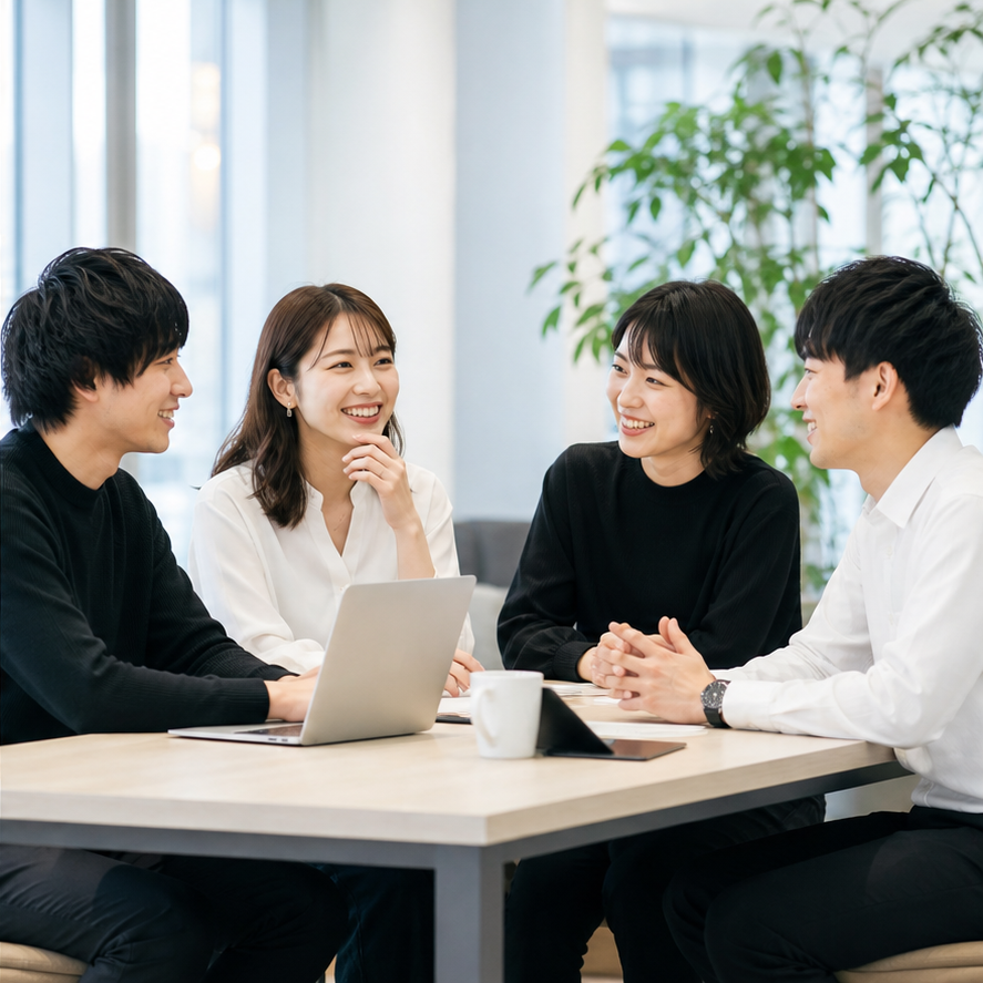 話し合うALIVEの仲間